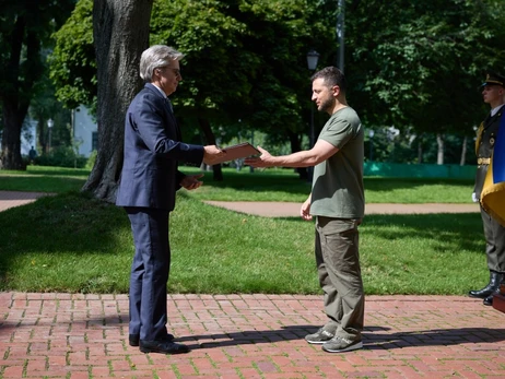 Зеленський прийняв вірчі грамоти у послів Киргизстану, Румунії, Бельгії та Іспанії