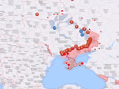 Карта бойових дій в Україні: 10.10.2022