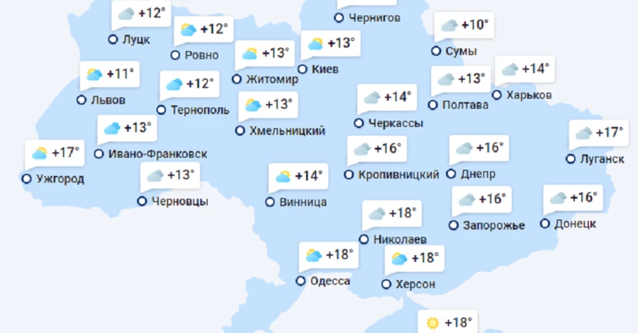 Прогноз погоди в Україні: холодний фронт уже прийшов