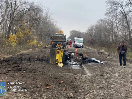 На Харківщині підірвалася на міні група дорожників - двоє людей загинули