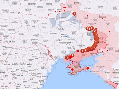 Карта бойових дій в Україні: 13.12.2022