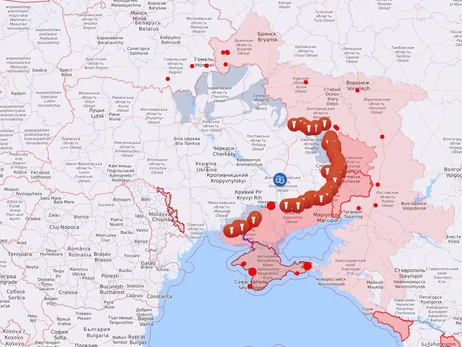 Карта бойових дій в Україні: 21.01.2023