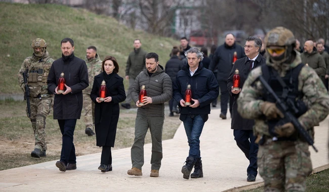 Первая годовщина освобождения Бучи