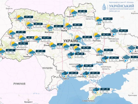 Погода в Україні 20 квітня: невеликі дощі та грози