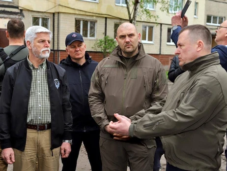 Глава Чехії Петр Павел відвідав Дніпро після ракетного удару РФ