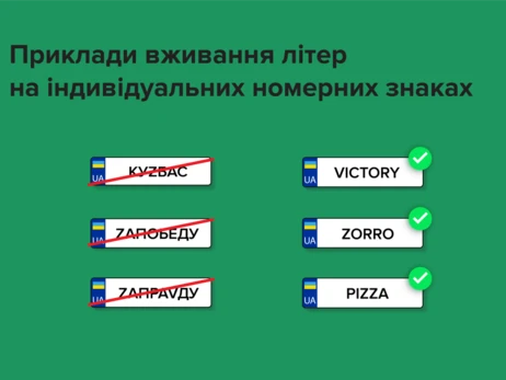 В Україні обмежили використання Z та V в автономерах