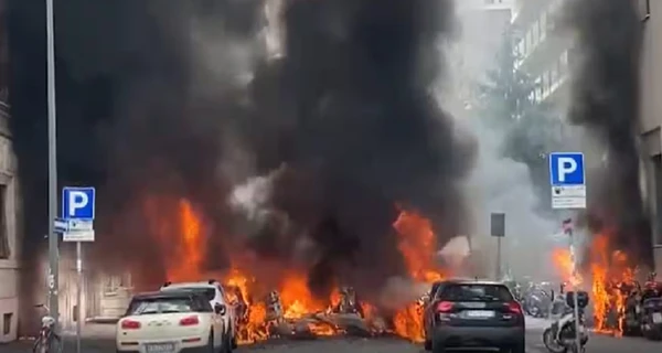 В центре Милана взорвался грузовик с кислородными баллонами, эвакуировали школу