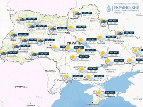 Погода в Україні 23 червня: місцями короткочасні дощі