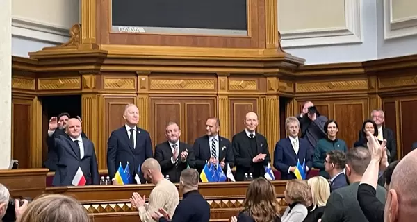 У Верховній Раді виступили спікери парламентів Польщі, Бельгії та Фінляндії