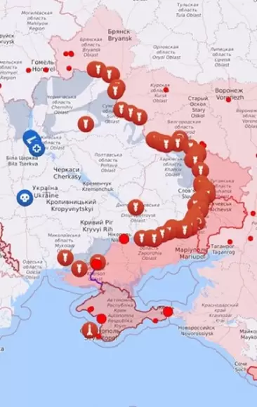 Мапа бойових дій в Україні: 21.05.2024