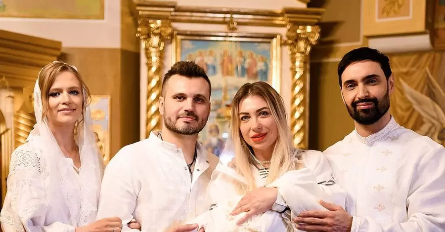 Козловский с супругой показали, как продюсер Игнатченко и супруга Анатолича Юла крестили их сына