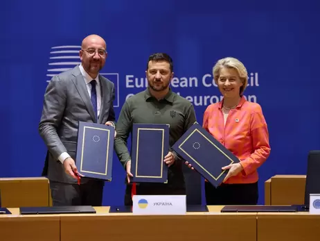 Зеленский в Брюсселе подписал соглашения о безопасности с ЕС, Эстонией и Литвой