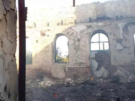 Россия ударила тремя дронами по храму в Херсонской области, он сгорел