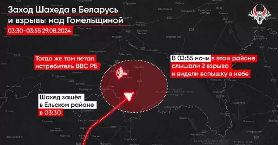 У Білорусі вперше застосували авіацію для збиття 