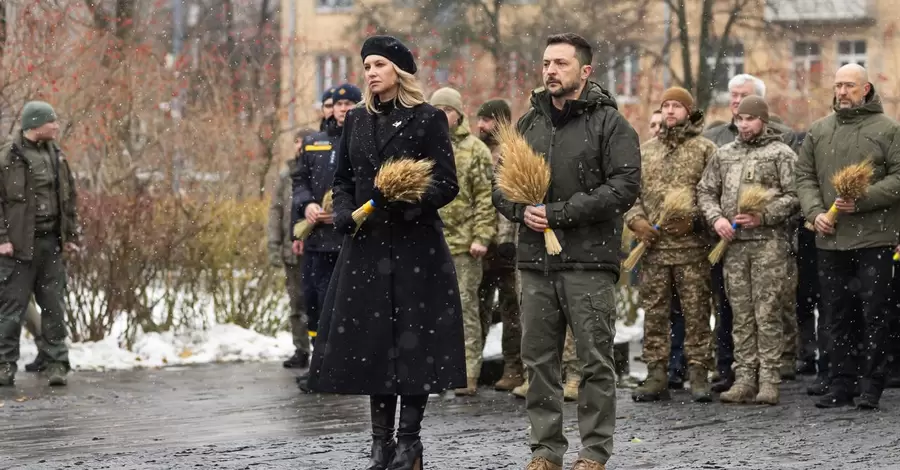 Зеленські вшанували пам'ять жертв Голодомору в Україні