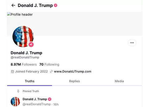 Соцсеть Truth Social: в Украине не работает, но фейковые новости об Украине распространяет