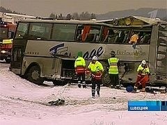 В Святогорске перевернулся автобус с детьми Обновлено