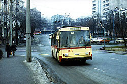 Футбольные фаны напали на троллейбус в Запорожье 