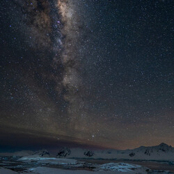 Зоряне небо над Антарктикою. Фото: facebook.com/AntarcticCenter