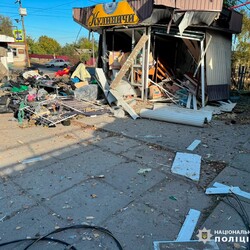 Російська атака по Куп`янську 24 жовтня. Фото: t.me/police_kh_region