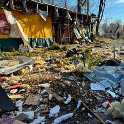 Російська атака по Куп`янську 24 жовтня. Фото: t.me/police_kh_region